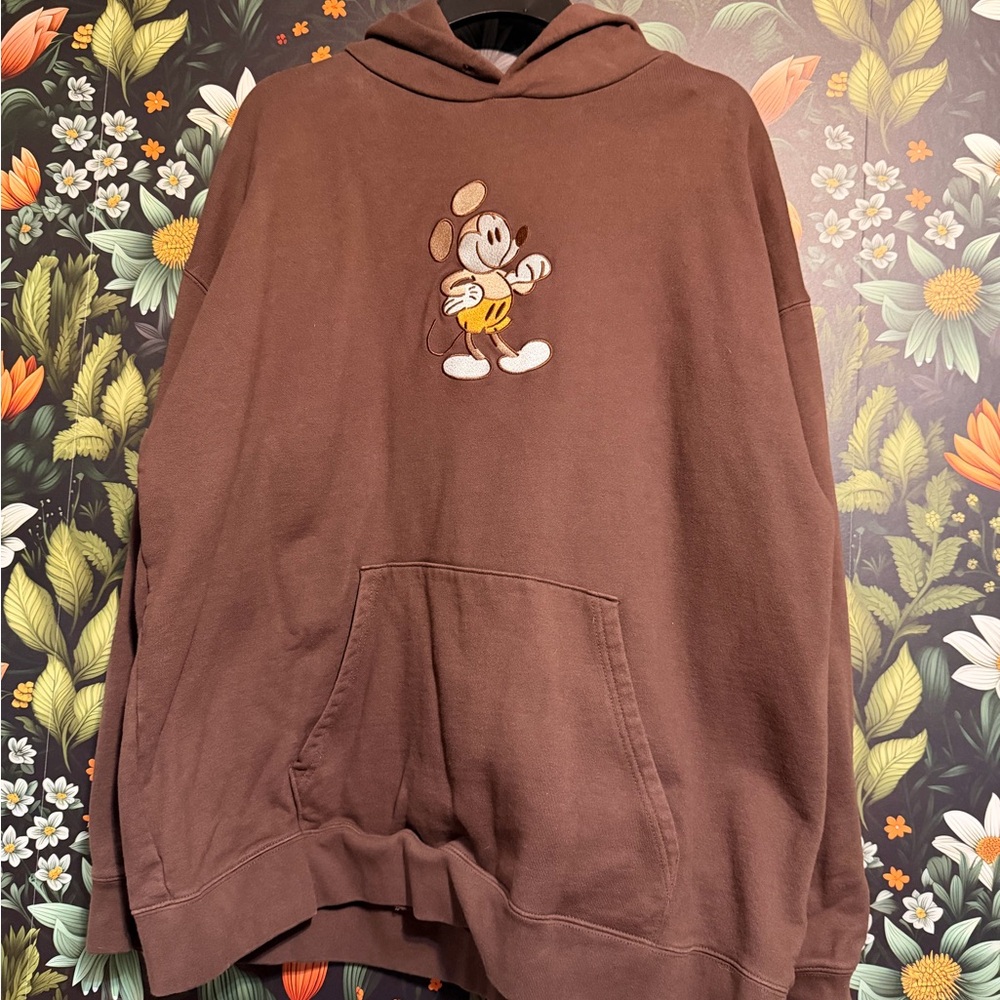 Disney Brown Hoodie with Classic Character